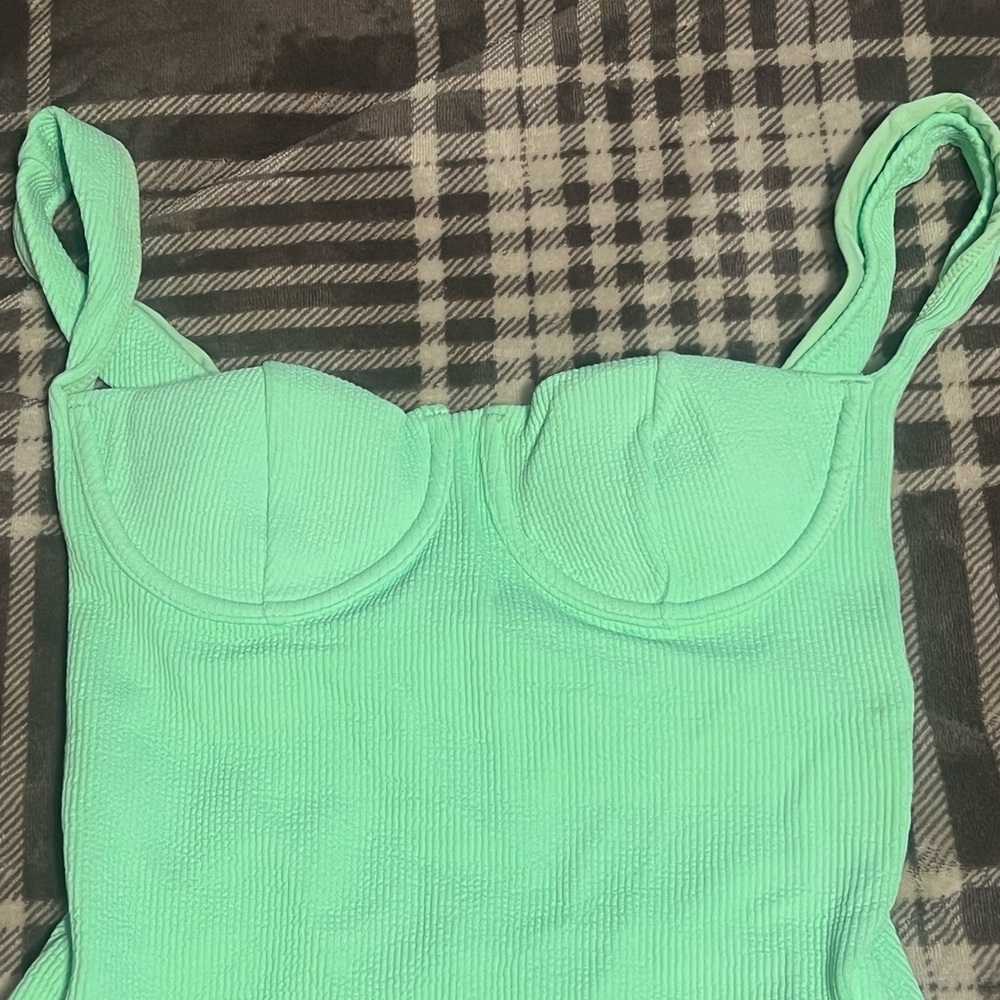 NWOT Zara ribbed one piece bathing suit - Picture 5 of 6